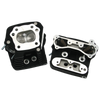 S&S Cycle 84-99 Performance Replacement Low Compression 76cc Cylinder Heads - Wrinkle Black