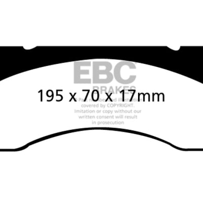 EBC 77-91 Ford Econoline E250 4.6 Ultimax2 Front Brake Pads