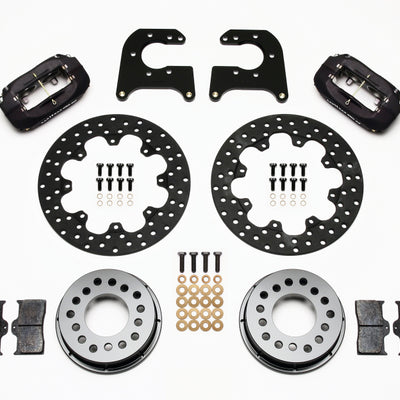 Wilwood Forged Dynalite Rear Drag Kit Drilled Rotor Mopar-Dana 2.36in Offset