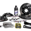 EBC Racing 10-14 Ford Mustang GT 5.0L Black Apollo-4 Calipers 355mm Rotors Front Big Brake Kit