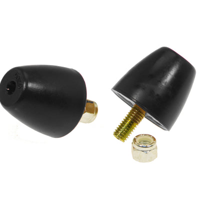 Prothane Universal Bump Stop 1 9/16X1 5/8 Cone - Black
