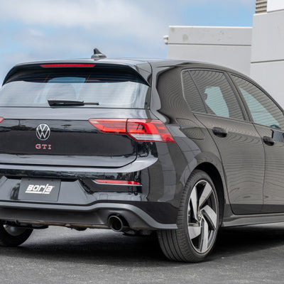 Borla 22-23 Volkswagen Golf GTI 2.0L AT/MT 3inch S-Type Cat-Back Exhaust - 4in Black Chrome Tips