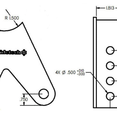 Ridetech Tri Link Axle Bracket