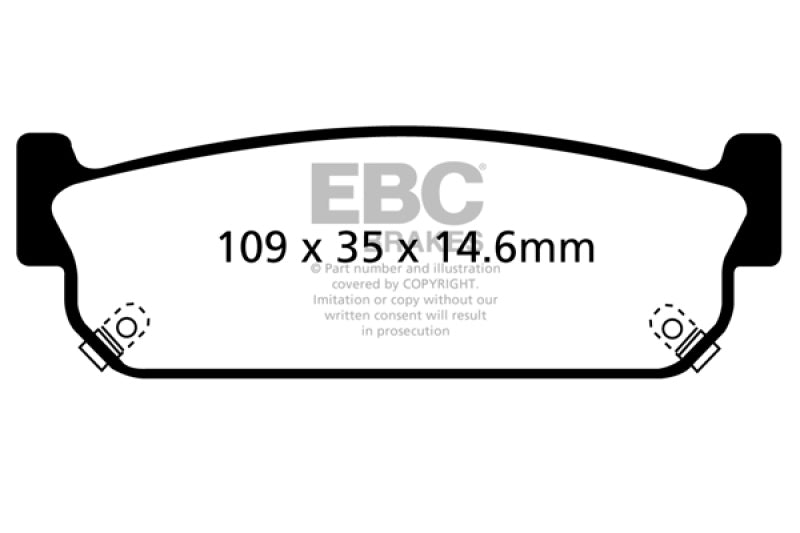 EBC 93-97 Infiniti J30 3.0 Yellowstuff Rear Brake Pads