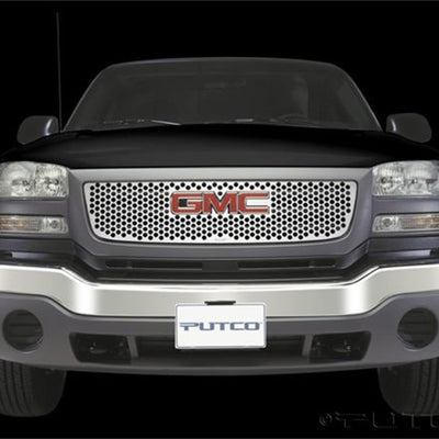 Putco 03-06 GMC Sierra LD/HD - w/ Logo CutOut - Does not Fit Denali Punch Stainless Steel Grilles