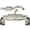 Invidia 18-21 Volkswagen Golf MK7.5 Valved Q300 Rolled Titanium Tip Cat-Back Exhaust