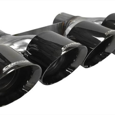 Corsa 2014-2020 Chevrolet Corvette 6.2L V8 Quad 45in Polished Black Pro-Series Tip Kit