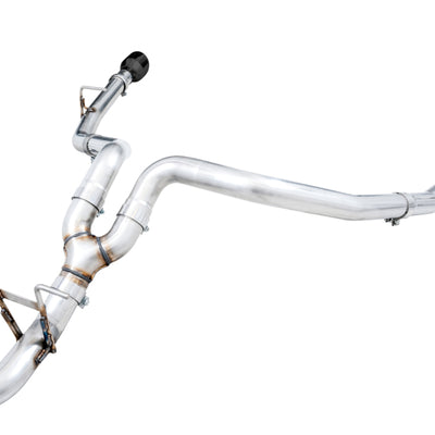 AWE Tuning 19-21 RAM 1500 5.7L (w/Cutouts) 0FG Dual Rear Exit Cat-Back Exhaust - Diamond Black Tips