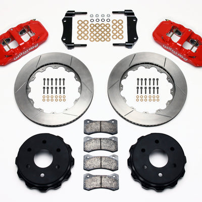 Wilwood AERO4 RearTruck Kit 14.25in Red 1999-2010 GM 1500-SUV 2 Piston OE Caliper
