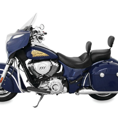 Mustang 14-21 Indian Chieftain,Chief Cl,Dark Horse,Rdmaster,Vint Touring Recessed Pass Seat - Black