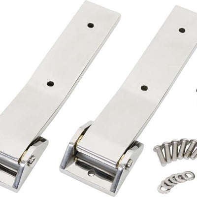 Kentrol 07-18 Jeep Wrangler JK Tailgate Hinge Pair - Polished Silver