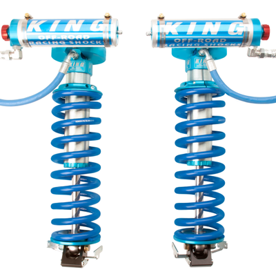 King Shocks 2005+ Ford F-250 4WD Front 2.5 Dia Remote Res Coilover Conversion w/Adjuster (Pair)