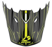 EVS T5 Pinner Visor - Black/Hiviz Yellow