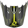 EVS T5 Pinner Visor - Black/Hiviz Yellow