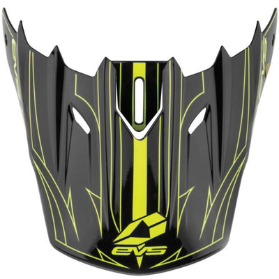 EVS T5 Pinner Visor - Black/Hiviz Yellow