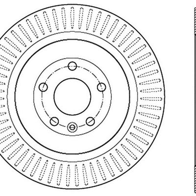 StopTech Sport Cross Drilled Brake Rotor - Front Right