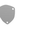 QTP 3.5in Bolt-On QTEC 3 Bolt Cover Plate