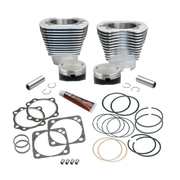 S&S Cycle 84-99 BT 4-1/8in Bore Cylinder Set w/ Pistons For 117in V-Series Engines - Natural
