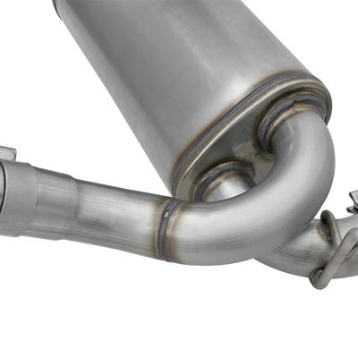 aFe Rebel Series 2.5in 409 SS Cat-Back Exhaust w/ Polished Tips 07+ Jeep Wrangler (JK) V6 3.6L/3.8L
