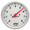 AutoMeter Gauge Tachometer 5in. 8K RPM In-Dash Arctic White