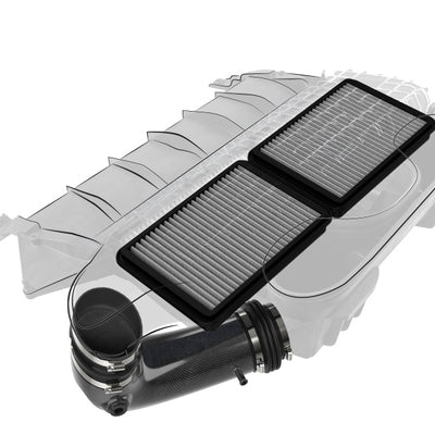 aFe Super Stock Carbon Fiber Pro Dry S Induction System 2021 RAM 1500 TRX V8-6.2L SC