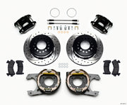 Wilwood D154 P/S Park Brake Kit Drilled Jeep Dana 35 2.56 Off 5-lug w/ lines