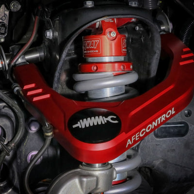 aFe Control 05-23 Toyota Tacoma Upper Control Arms - Red Anodized Billet Aluminum