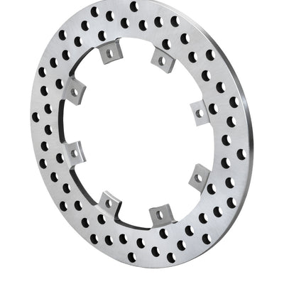 Wilwood Rotor-SuperAlloy-Rear Drag-Drilled 11.44 x .350 - Dynamic (Snap Ring Mnt)