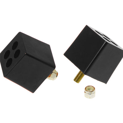 Prothane Universal Bump Stop 2X2X2 W 3/8in Stud - Black