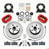 Wilwood Forged Dynalite-M Front Kit 11.30in 1 PC Rotor&Hub Red 1970-1973 Mustang Disc & Drum Spindle