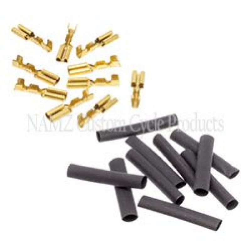 NAMZ 69-81 HD Brake Switches 1/8in. Female Crimp Terminal 22-16g w/Heat Shrink - 10 Pack (HD 9904)