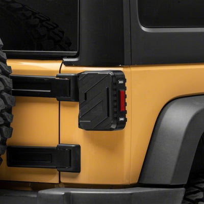 Raxiom 07-18 Jeep Wrangler JK Axial Series Trident LED Tail Lights- Blk Housing (Smoked Lens)