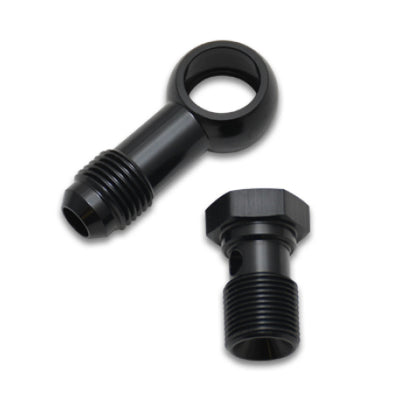 Vibrant Single Male Banjo Adapter Assembly -4AN Banjo 7/16-20 Aluminum Bolt