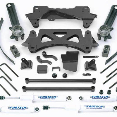 Fabtech 95.5-04 Toyota Tacoma 4 Cyl 2/4WD 6 Lug 6in Perf Sys w/Perf Shks