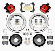 Wilwood Combination Parking Brake Rear Kit 12.88in Red 2013-Up Ford Focus ST w/ Lines