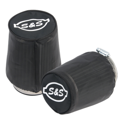 S&S Cycle Air Filter Cover For Tapered S&S Tuned Induction Filters - Black Nylon - 2 Pack