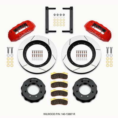Wilwood TX6R Front Kit 16.00in Red 2005-2012 Ford F250/F350 4WD