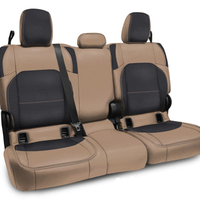 PRP  2020+Jeep Gladiator JT Rear Bench Cover with Cloth Interior - Black/Tan
