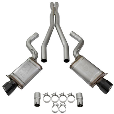 aFe Mach Force-Xp 3in CB Stainless Steel Dual Exhaust System w/ Black Tips 09-15 Cadillac CTS-V