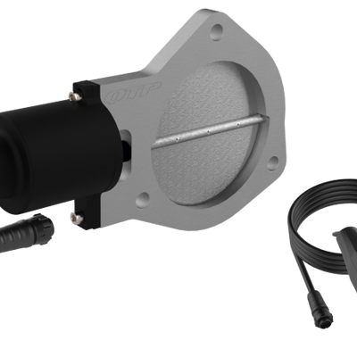 QTP 4in Bolt-On QTEC Electric Cutout Valve w/Flange - Single