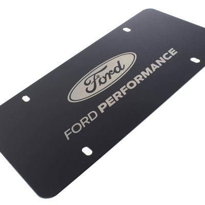 Ford Racing Black Stainless Steel Marque Plate