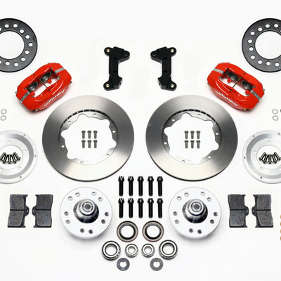 Wilwood Forged Dynalite Front Kit 11.00in Red 74-80 Pinto/Mustang II Disc Spindle only