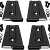 Kentrol 07-18 Jeep Wrangler JK Door Hinge Set 8 Pieces 4 Door - Powdercoat Black