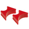 Prothane Universal Shock Reservoir Mounts - 1.5/3.0 Diameter - Red