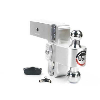 Weigh Safe 180 Hitch 6in Drop Hitch & 3in Shank (10K/21K GTWR) - Aluminum