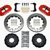 Wilwood Narrow Superlite 6R Front Hat Kit 13.06in Drilled Red E36 BMW M3