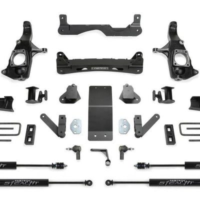 Fabtech 11-19 GM 3500HD 2WD/4WD 4in Basic Sys w/Stealth Shks