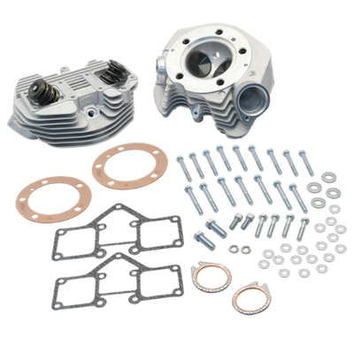 S&S Cycle 66-78 BT Super Stock 3-5/8in Bore O-Ring Style Dual Plug Cylinder Head Kit - Natural
