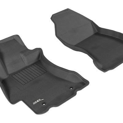 3D MAXpider 2012-2019 Subaru Impreza/XV Crosstrek/WRX/Sti Kagu 1st Row Floormat - Black