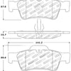 StopTech Street Touring Mercedes Benz Rear Brake Pads